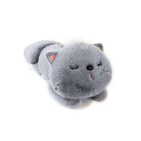 Мягкая игрушка плюшевая Territory Пушистый котик серый 30 см.