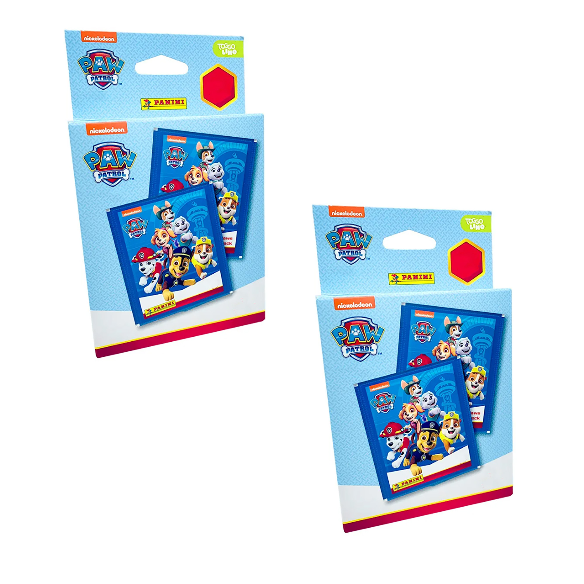 Набор коллекционных наклеек Panini Щенячий патруль Paw Patrol 12 пакетиков в эко-блистерах - фото 1