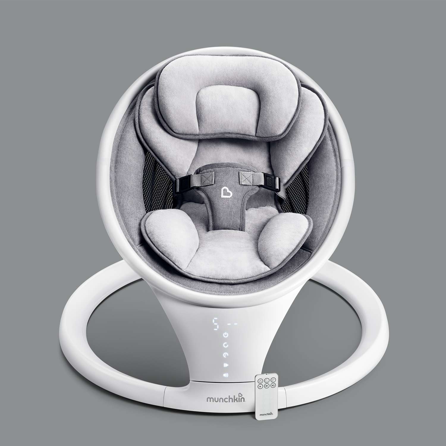 Шезлонг Munchkin ультралегкий для новорожденных Swing с поддержкой Bluetooth - фото 6