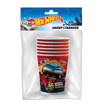 Набор бумажных стаканов ND Play Hot Wheels 250мл 6шт 292782