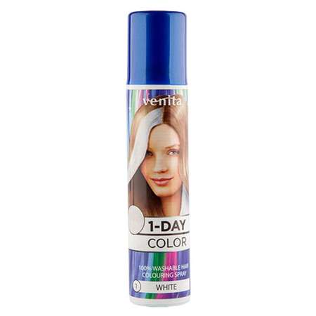 Спрей тонирующий VENITA 1-day color тон white (белый) 50 мл