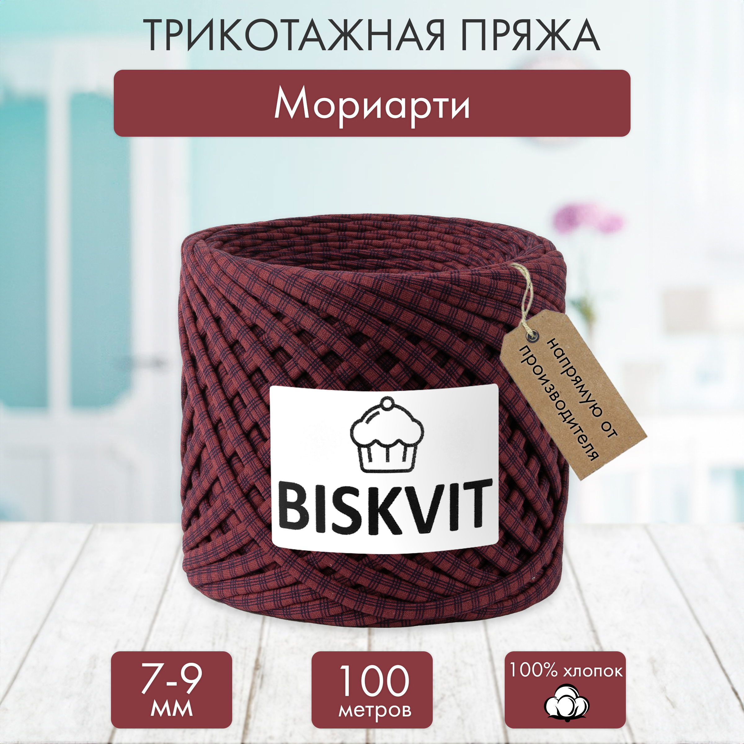 Трикотажная пряжа BISKVIT Мориарти - фото 1