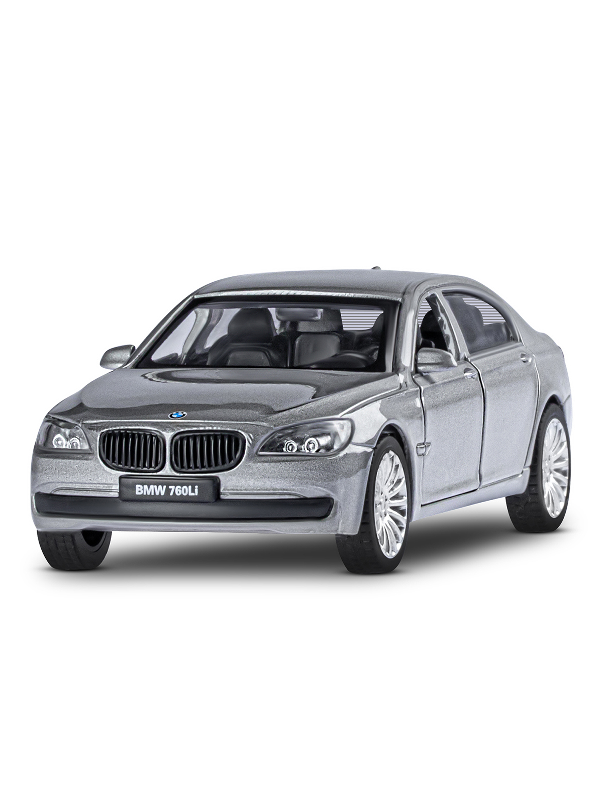 Автомобиль АВТОпанорама BMW 760 LI 1:46 серебряный JB1251260 - фото 9