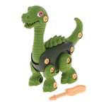 Конструктор-скрутка Наша Игрушка для малышей с отверткой зеленый динозавр