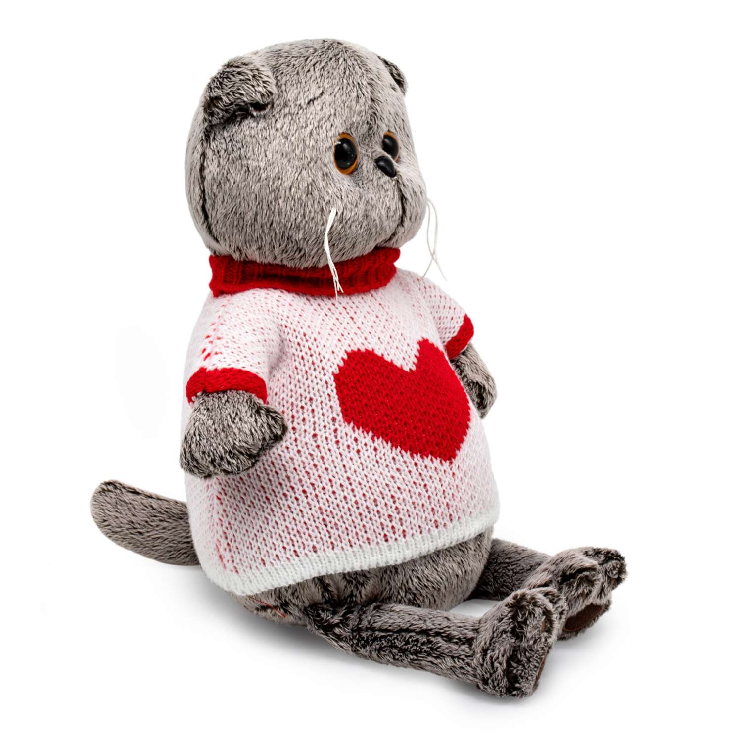 Мягкая игрушка BUDI BASA Басик в свитере с сердцем 30 см Ks30-249 - фото 2
