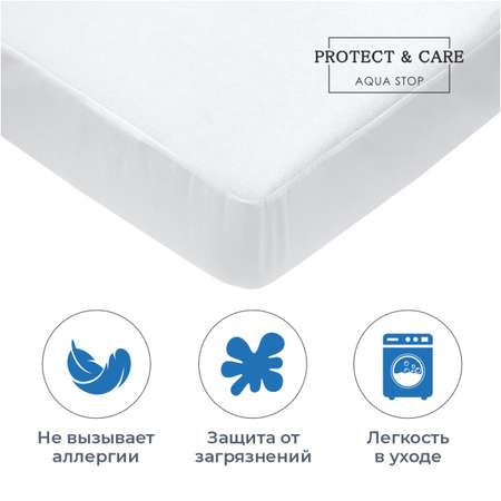 Наматрасник PROTECT and CARE аквастоп 180*200 с бортом на резинке