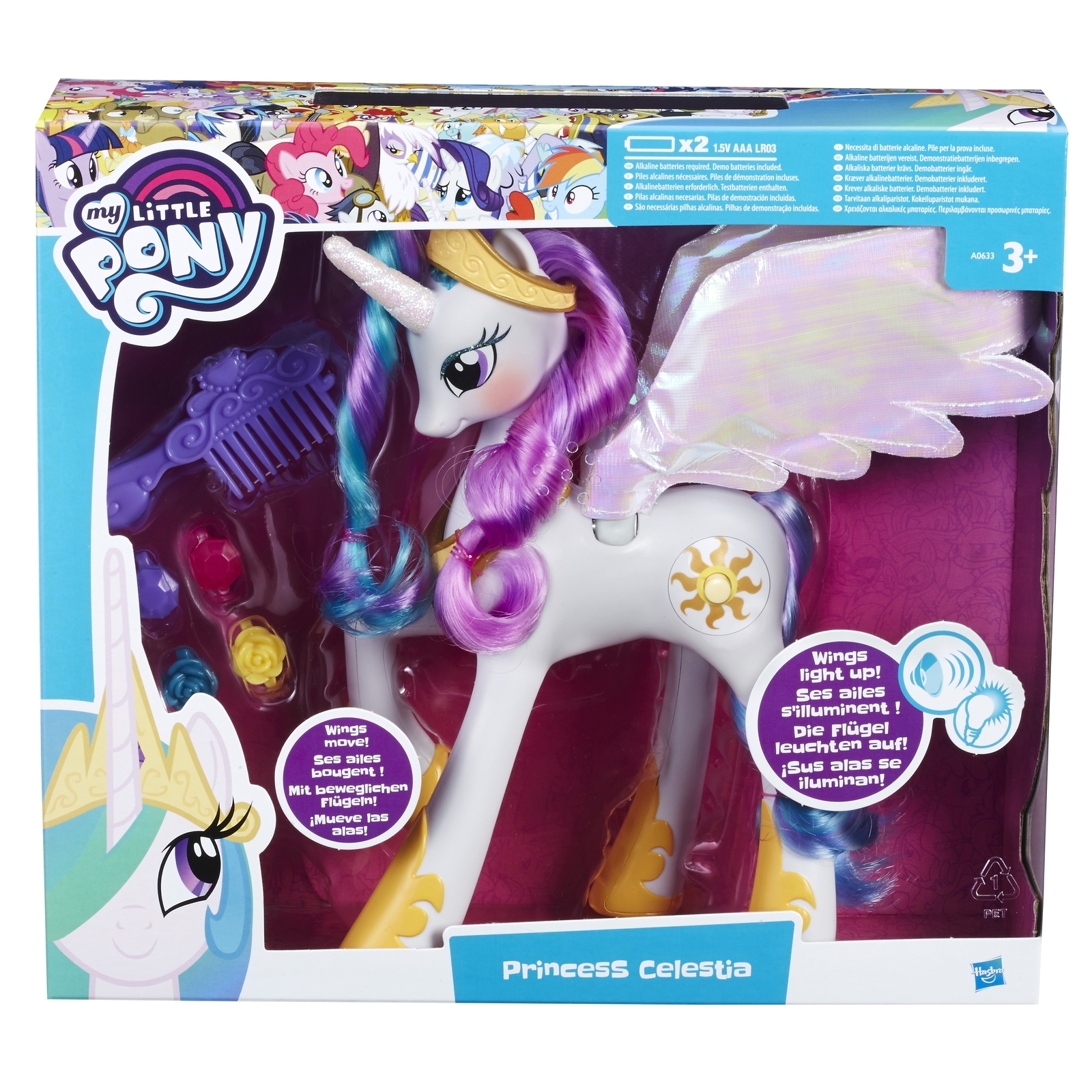 Пони My Little Pony Принцесса Селестия A0633EU4 купить по цене 399 ₽ в  интернет-магазине Детский мир