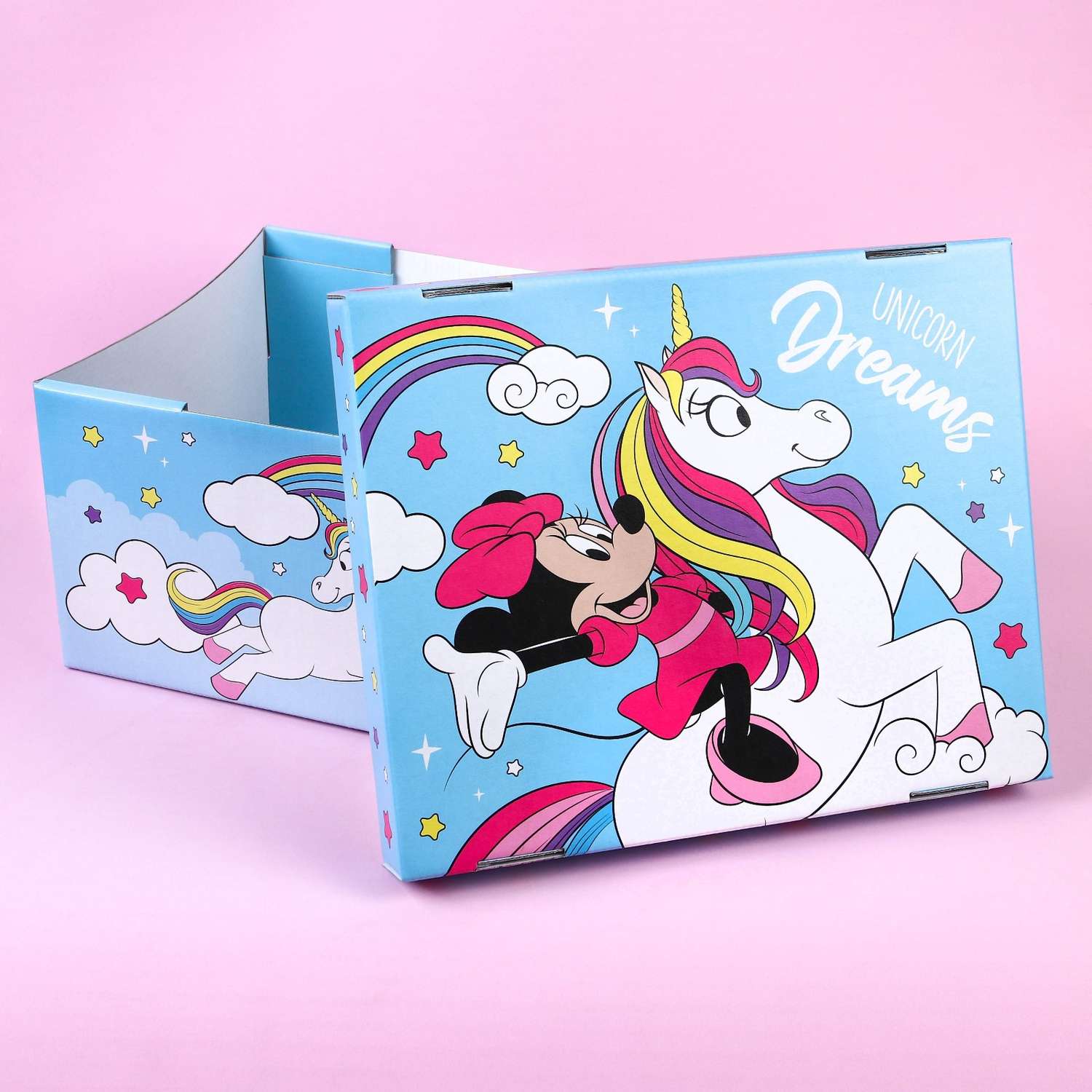Коробка Disney подарочная складная с крышкой 31 х 25 5 х 16 «Dreams» Минни и единорог - фото 3