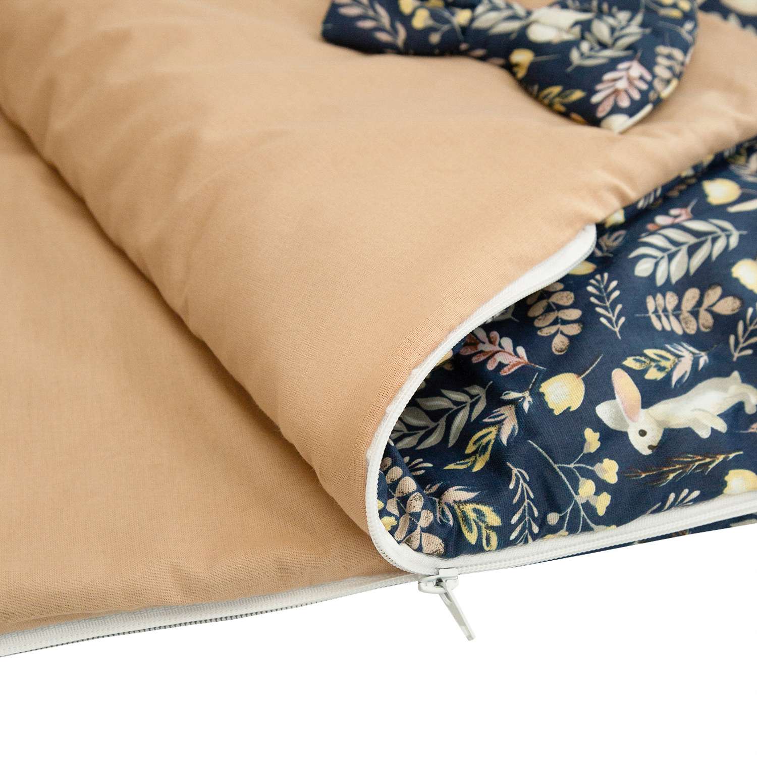 Одеяло-спальный мешок Amarobaby Magic Sleep Зайчики Синий - фото 4