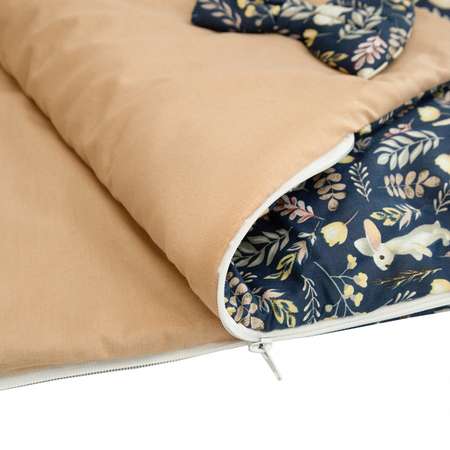 Одеяло-спальный мешок Amarobaby Magic Sleep Зайчики Синий