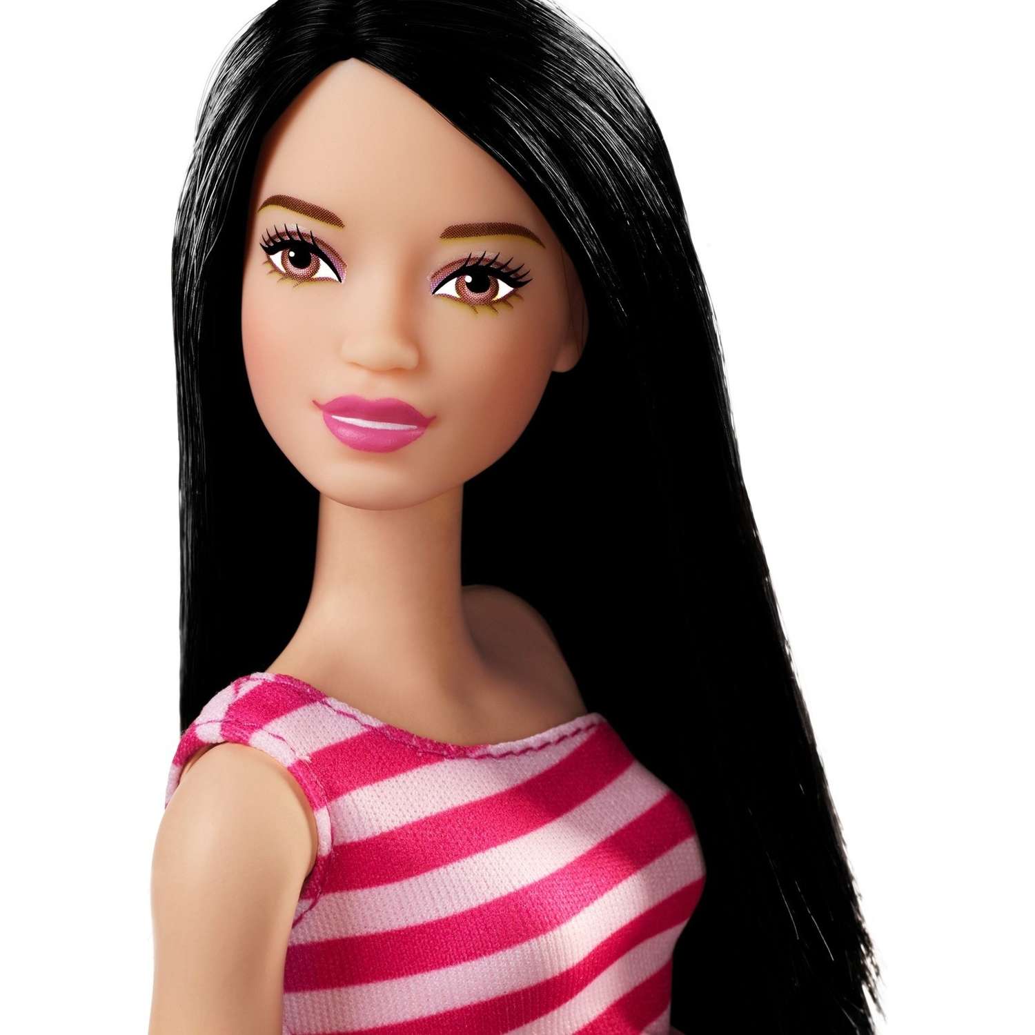 Кукла Barbie Игра с модой в розовом платье в полоску FXL70 T7580 - фото 5