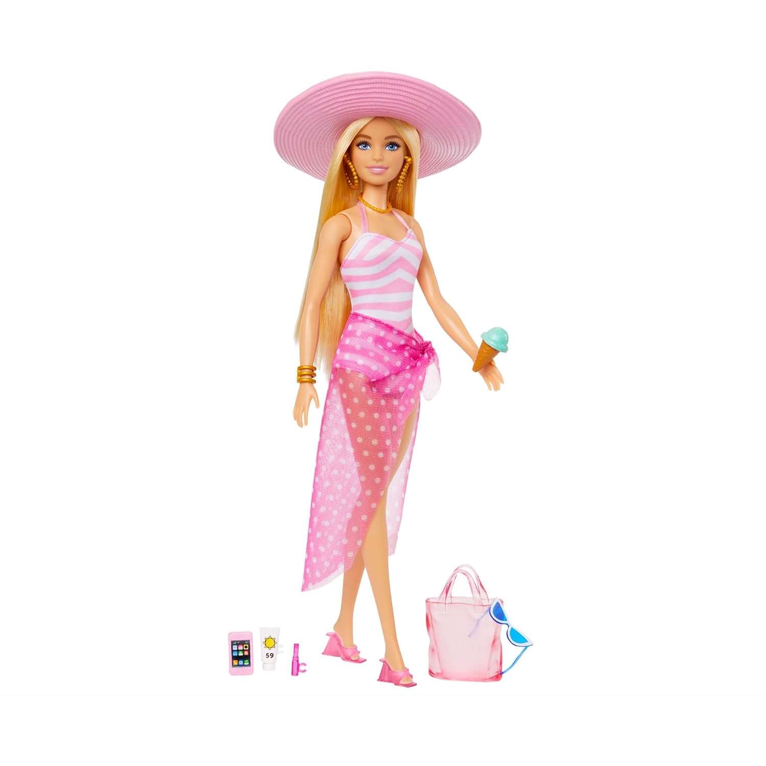 Кукла Barbie Пляжный день Барби HPL73 HPL73 - фото 2
