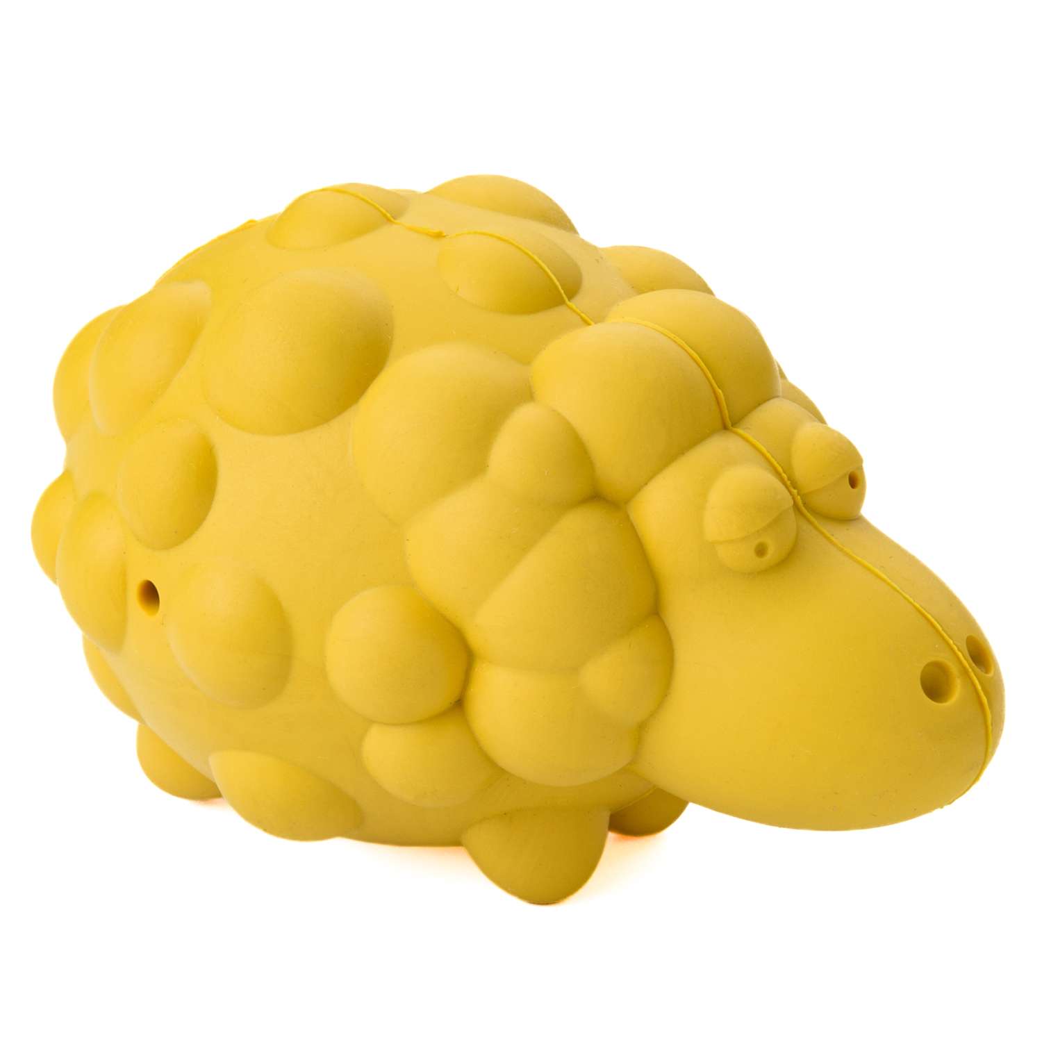 Игрушка для собак Mr.Kranch Овечка с ароматом сливок 8.5*12см Желтая - фото 4