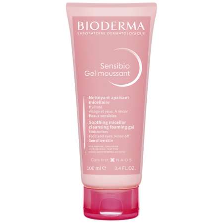 Гель Bioderma Sensibio очищающий для умывания для нормальной и чувствительной кожи лица 100 мл