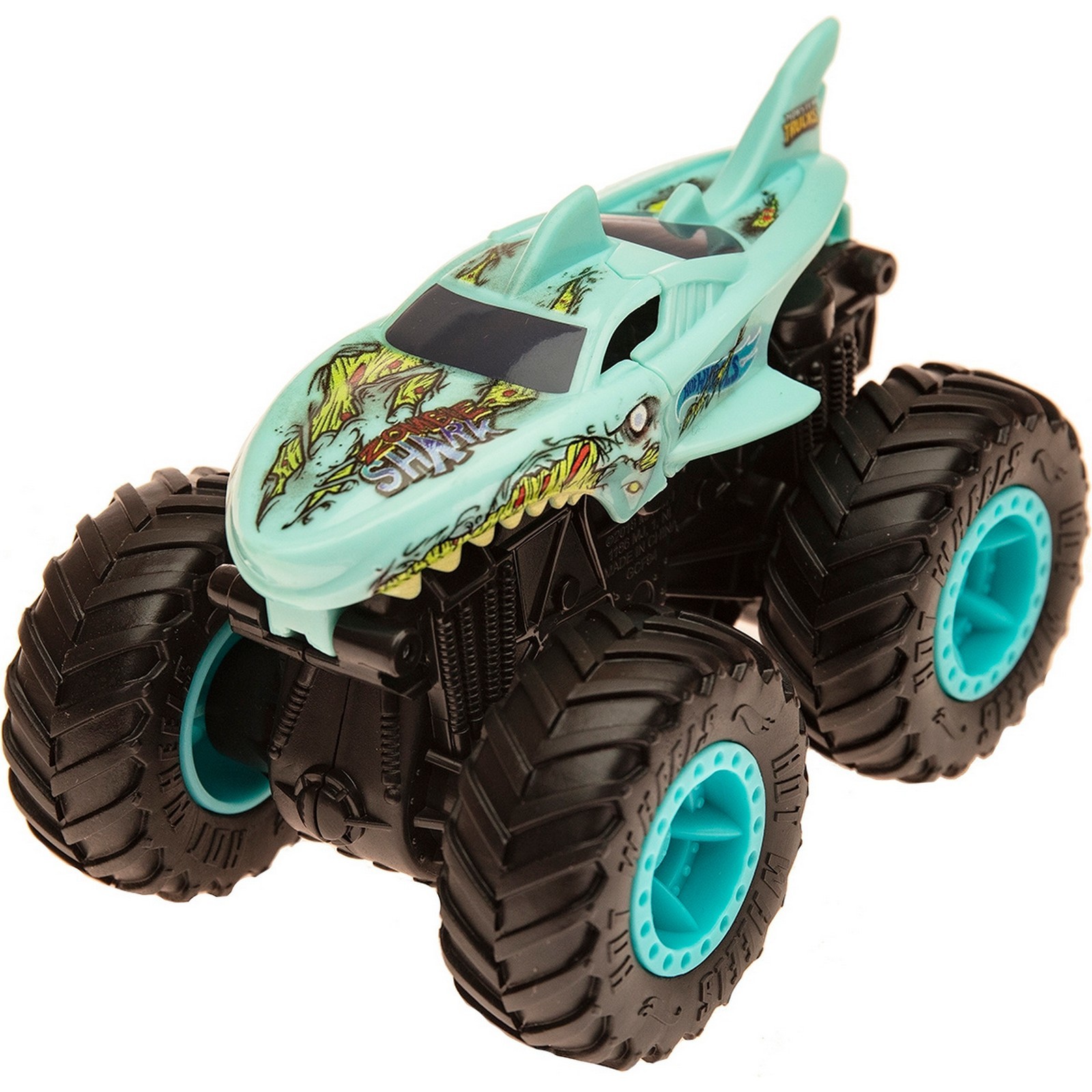 Машина Hot Wheels Monster Trucks Бэш Апс Зомби Шарк GDR85 купить по цене  799 ₽ в интернет-магазине Детский мир