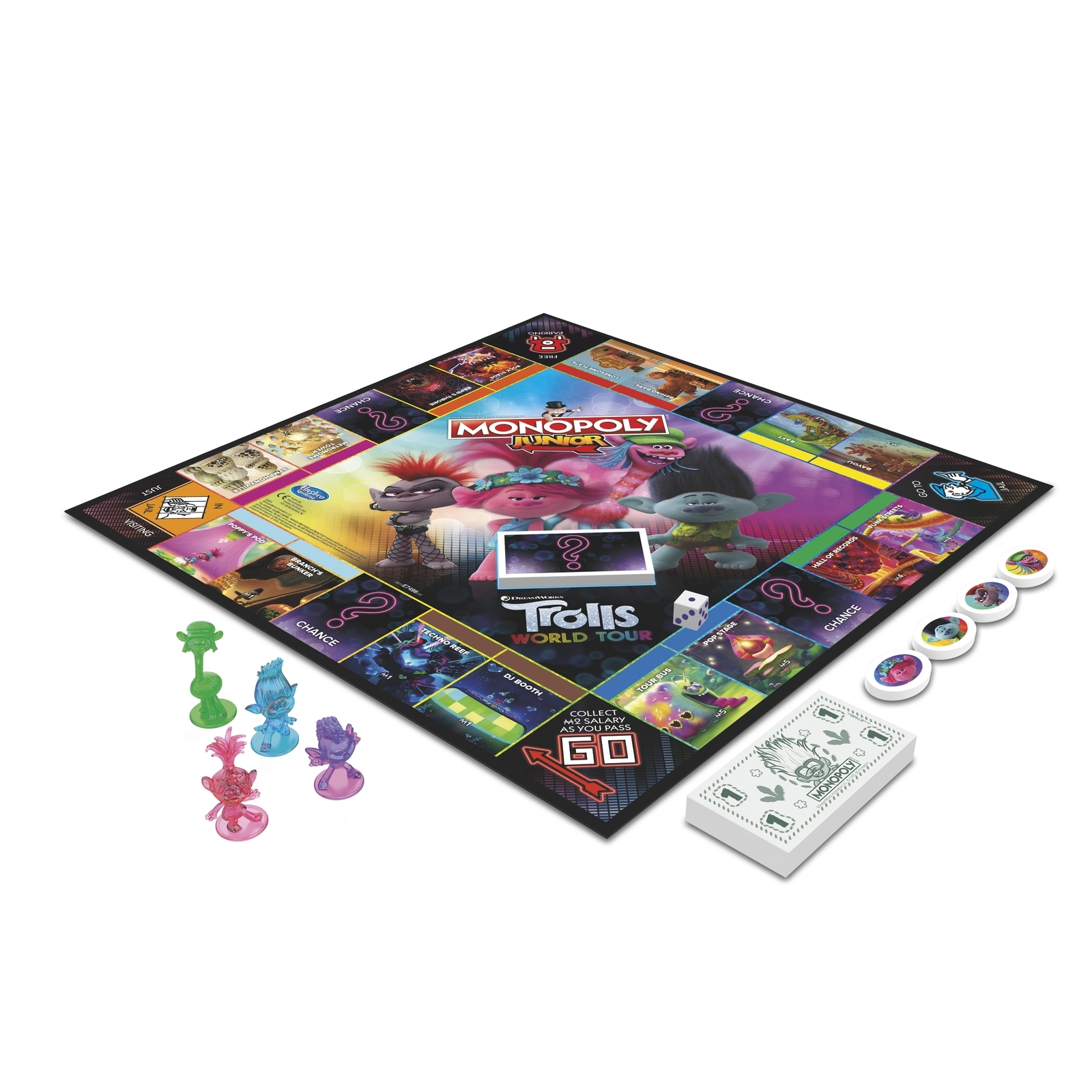 Игра настольная Monopoly Trolls Монополия Джуниор E7496121 купить по цене  2199 ₽ в интернет-магазине Детский мир