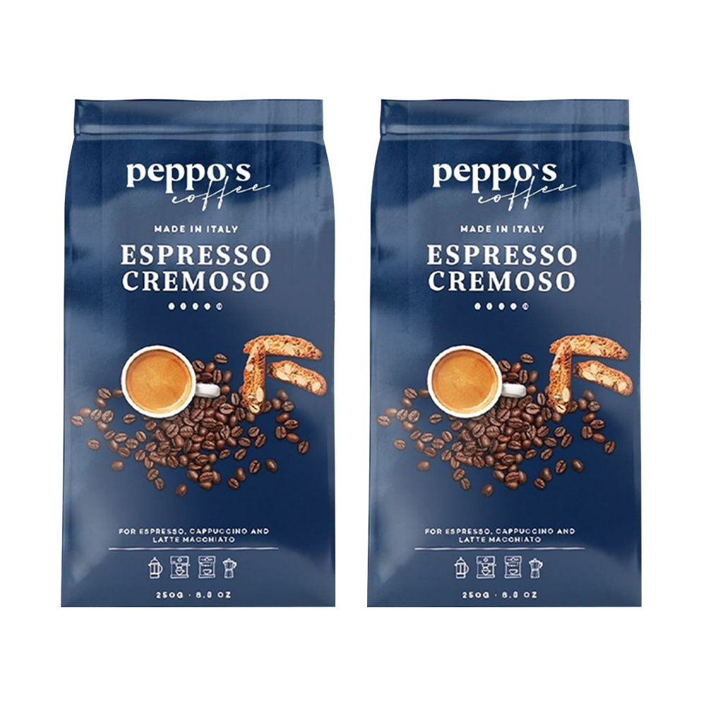 Кофе молотый Peppo's Coffee Espresso Cremoso натуральный 2 упаковки по 250г - фото 1