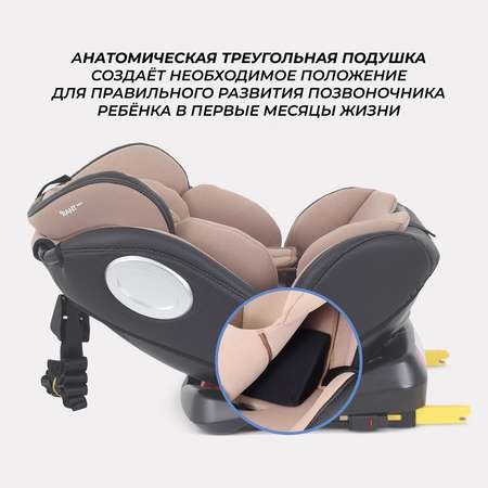 Автокресло Rant Basic Twist pro isofix (Beige) группа 0+-1-2-3 (0-36 кг)