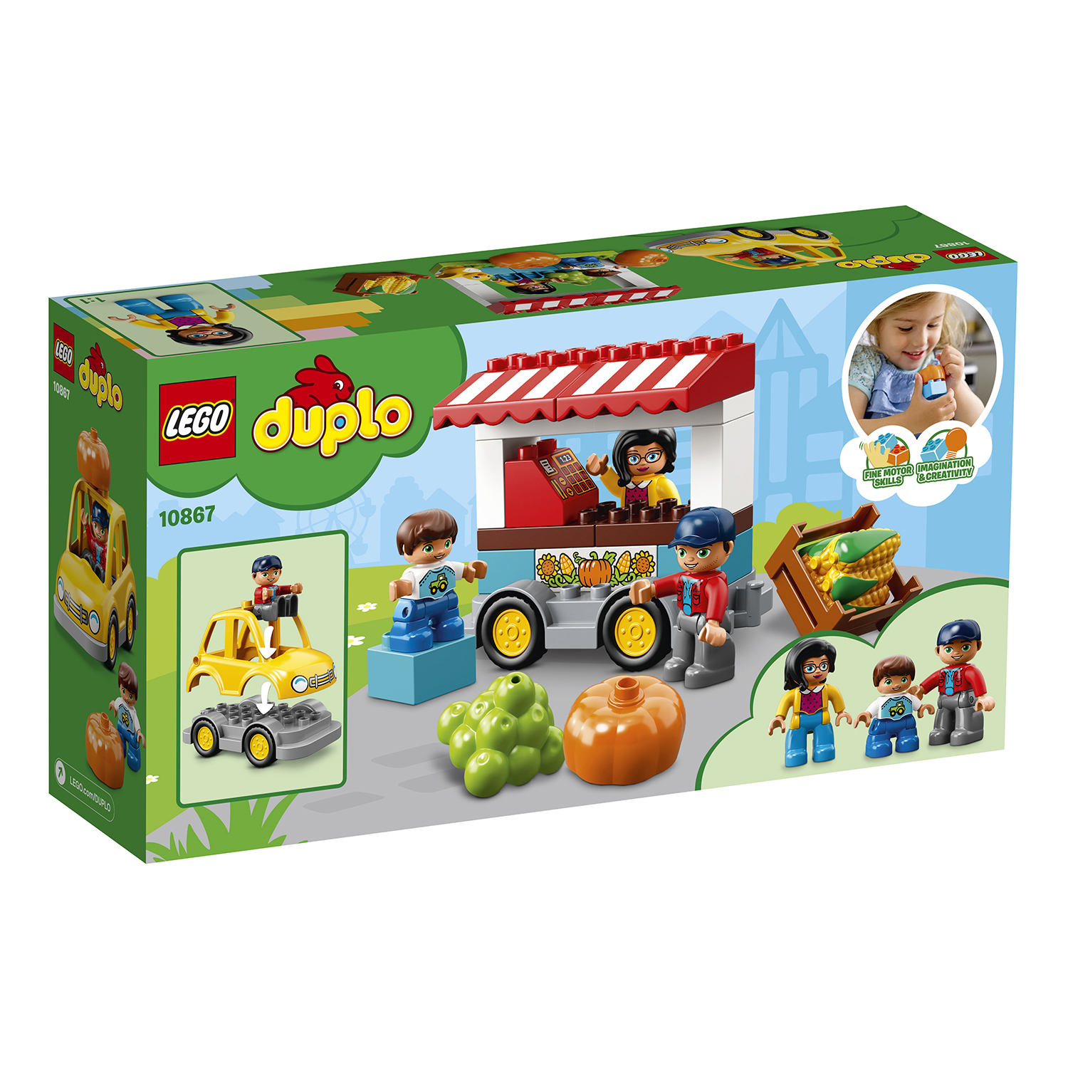 Конструктор LEGO Фермерский рынок DUPLO Town (10867) купить по цене 9 ₽ в  интернет-магазине Детский мир