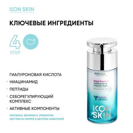Крем ICON SKIN Aqua Essence увлажняющий с пептидами и гиалуроновой кислотой