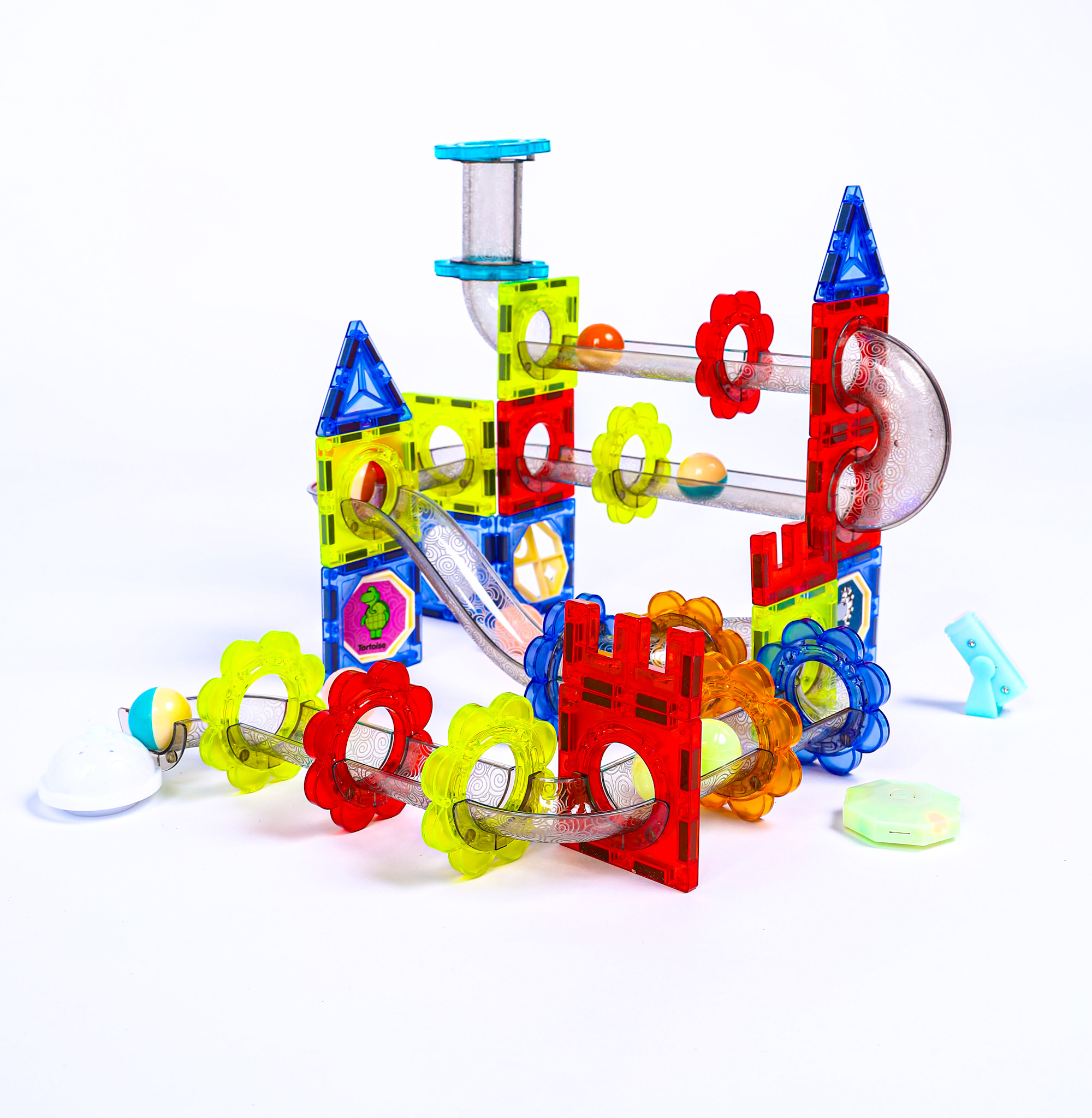 Магнитный конструктор Play Cool детский светящийся развивающий 81 деталь - фото 11