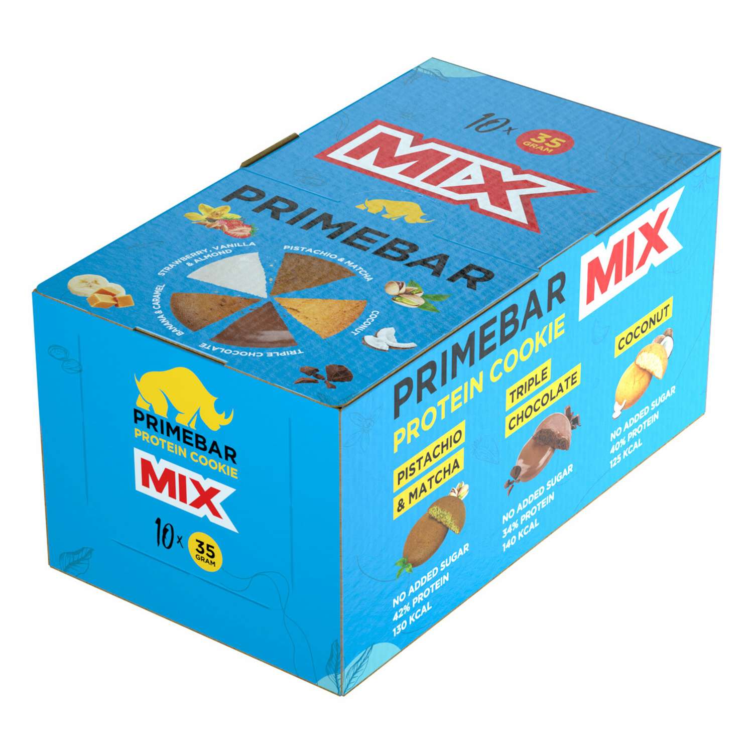Печенье протеиновое Primebar Mix 35г*10шт - фото 1
