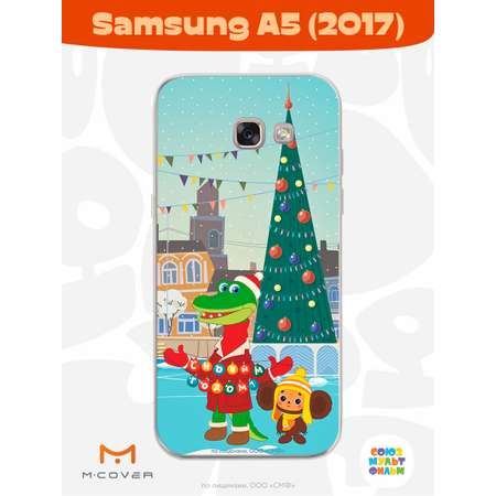 Силиконовый чехол Mcover для смартфона Samsung A5 (2017) Союзмультфильм Новогодняя Елка