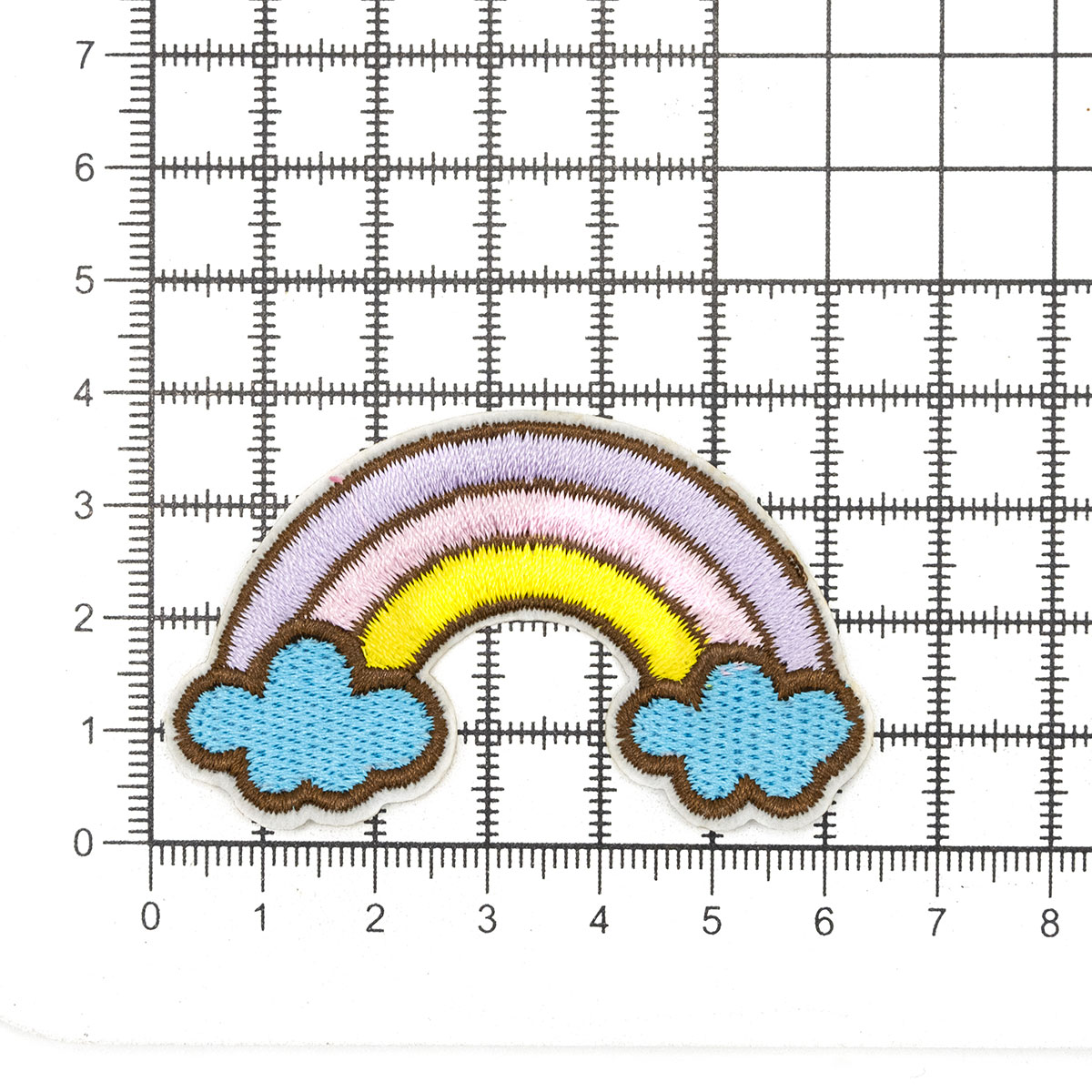 Термоаппликация Hobby Pro нашивка Радуга 3.9х6.2 см для ремонта и украшения одежды - фото 3