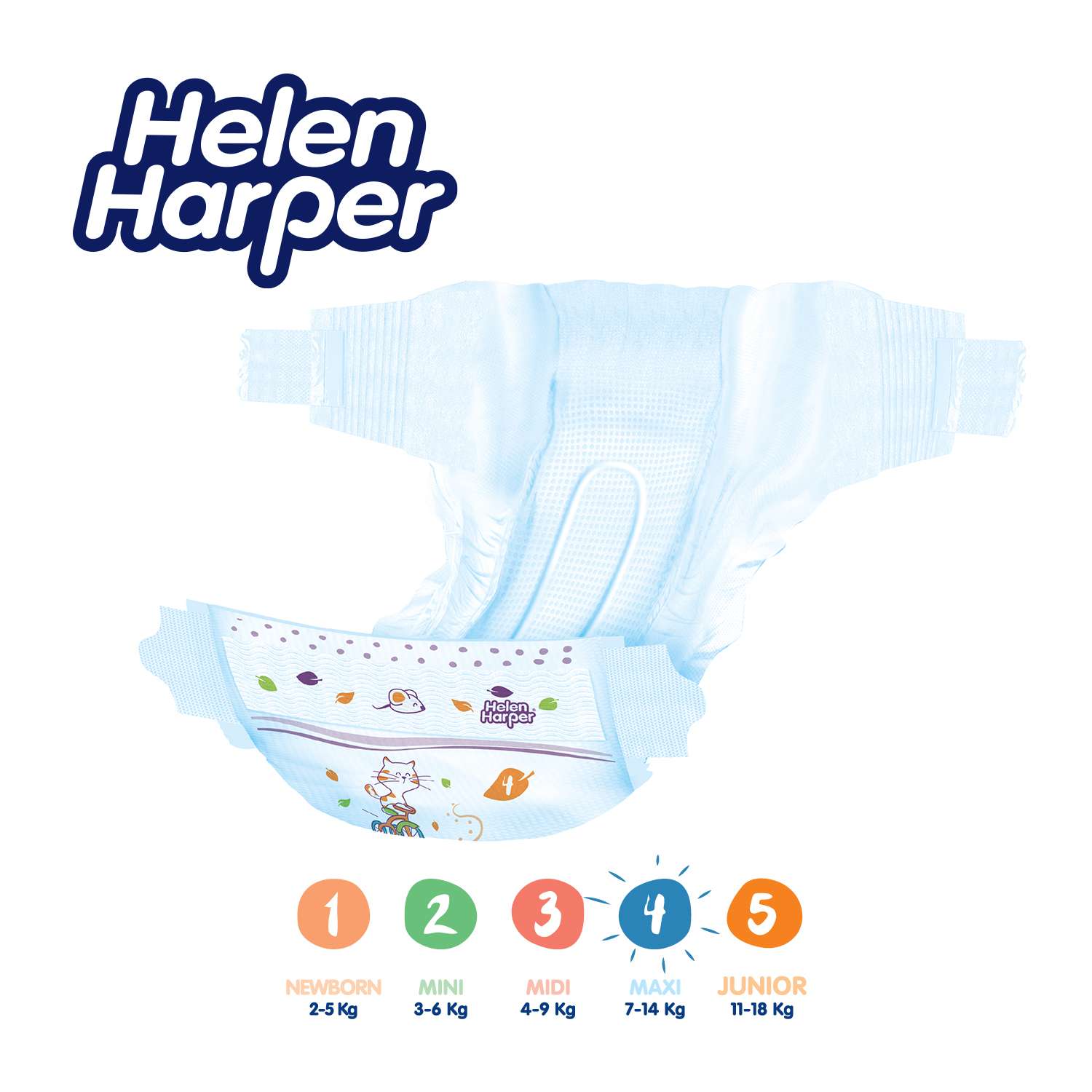Подгузники Helen Harper maxi 7-14 кг84шт - фото 3