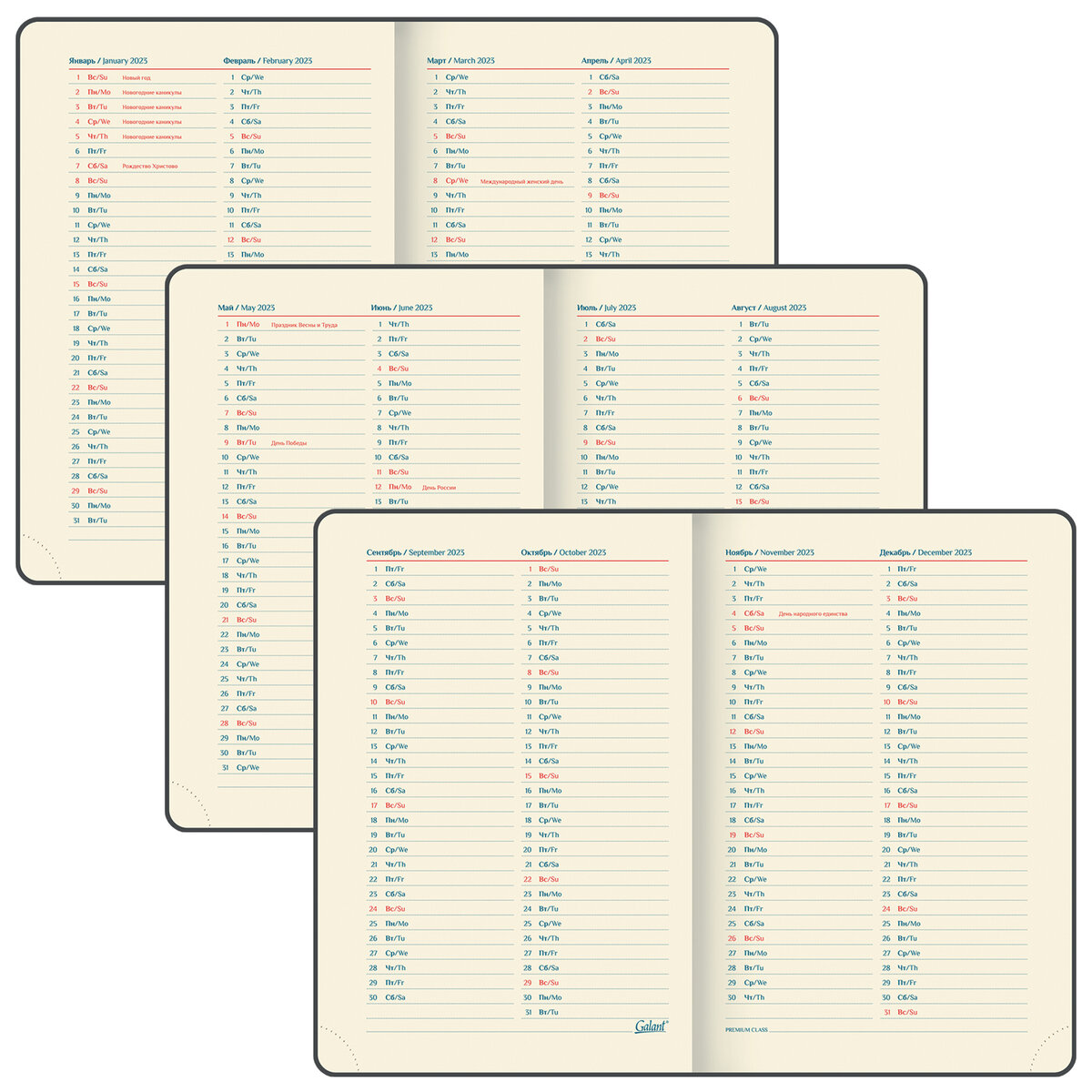 Ежедневник Galant датированный на 2023 год формата А5 148х218 мм - фото 7