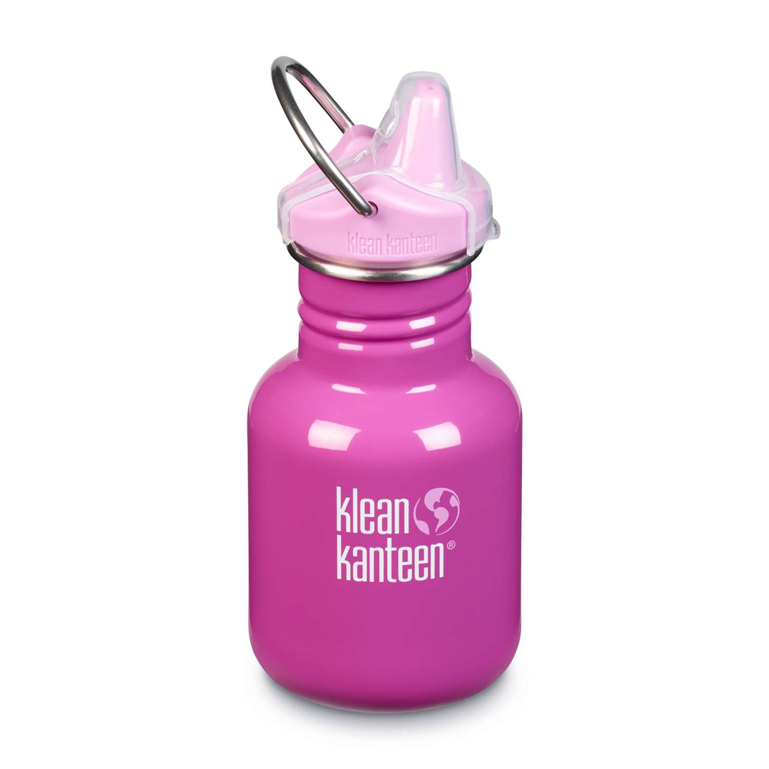 Детская бутылка Klean Kanteen Kid Classic Sippy 12oz Bubble Gum 355 мл - фото 1