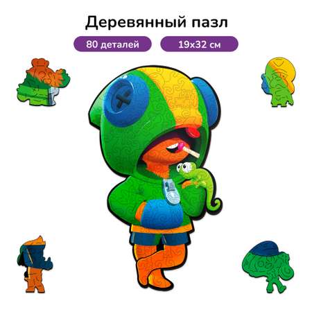 Пазл фигурный деревянный Active Puzzles Леон