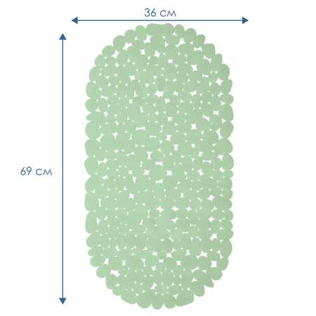 Коврик для ванной VILINA противоскользящий 36х69 см. с присосками