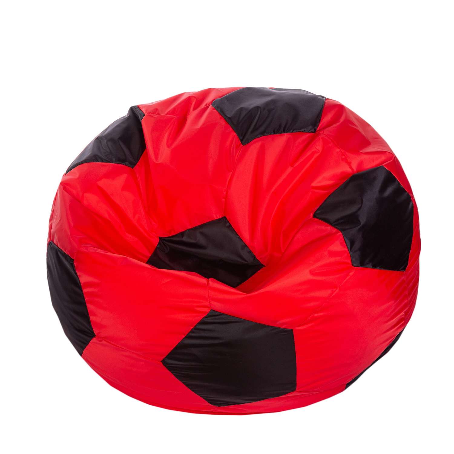 Кресло-мешок Пазитифчик Мяч 80х80см красно-черный - фото 1