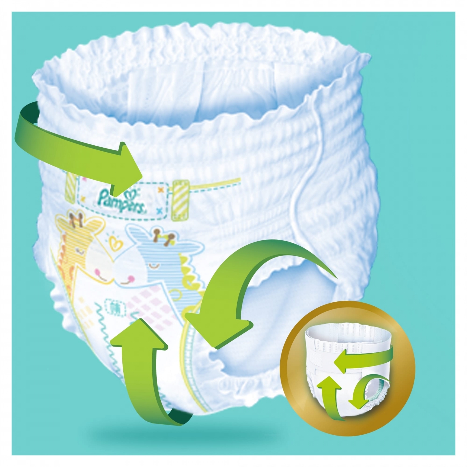 Подгузники-трусики Pampers Premium care 15+кг 36шт - фото 8