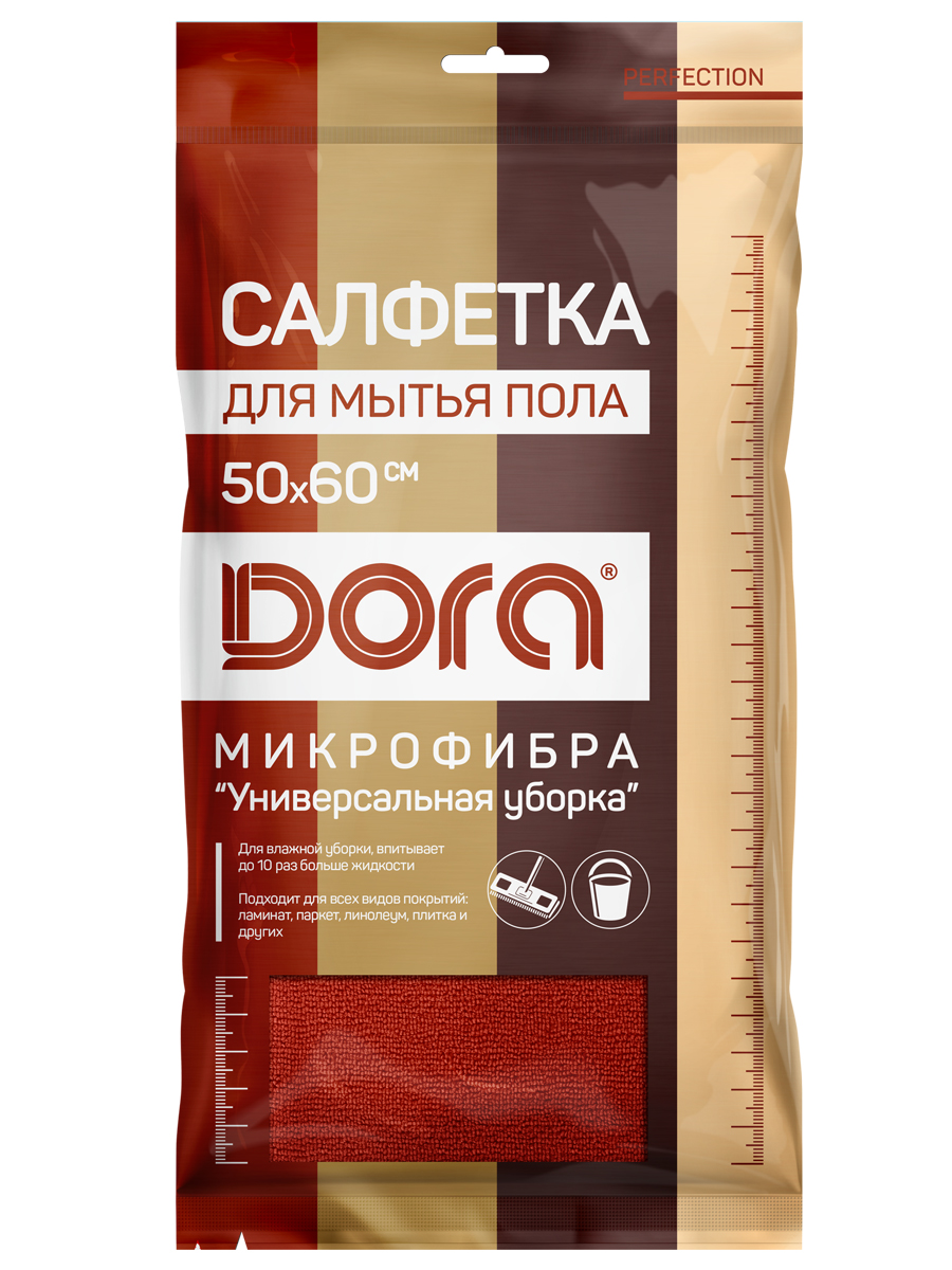 Салфетка из микрофибры DORA для мытья пола 50х60 см - фото 1