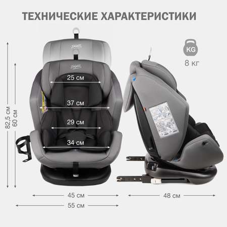 Автокресло SIGER 0+/1/2/3 (0-36 кг)