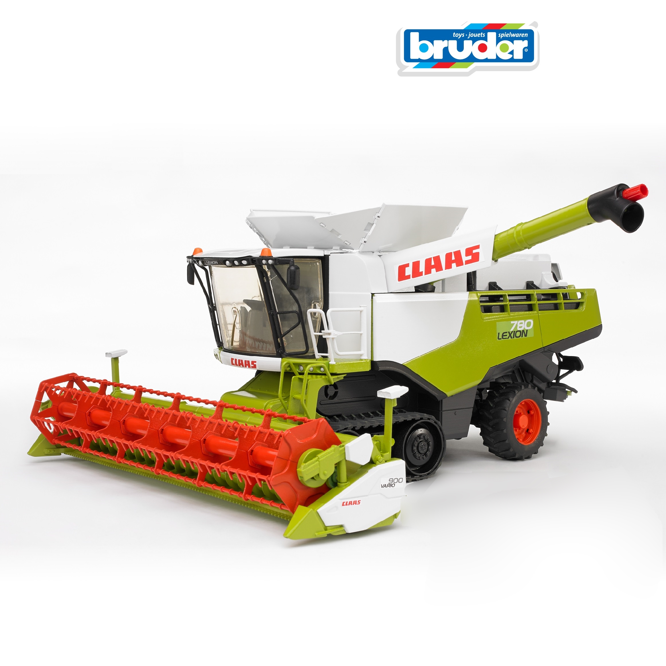 Комбайн Bruder Claas 1:16 фрикционный зеленый 02-119 - фото 1