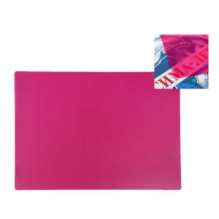 Накладка на стол Calligrata пластиковая А3 460 х 330 мм 500 мкм прозрачная цвет розовый