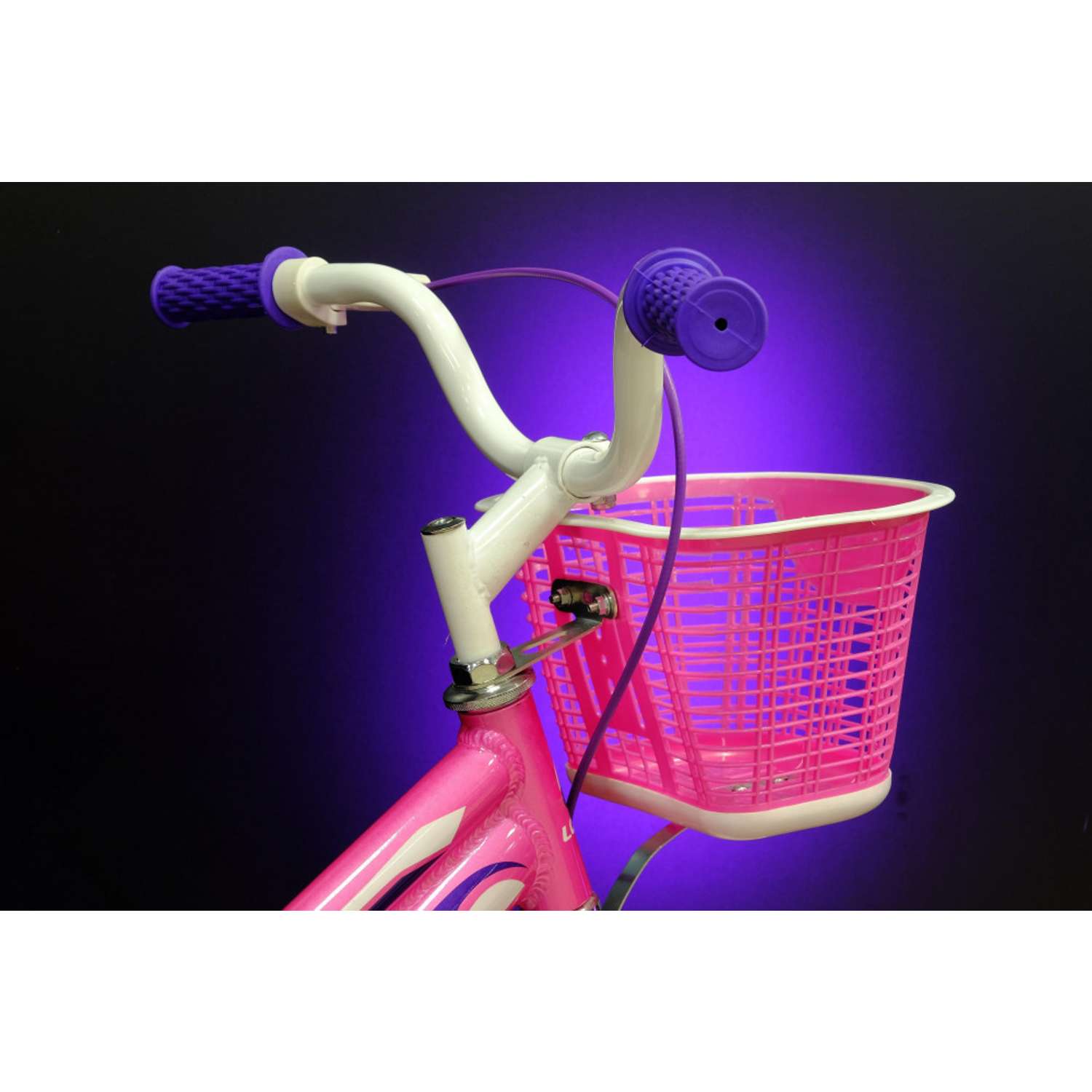 Велосипед детский Lorak junior 18 girl розовый/фиолетовый - фото 7