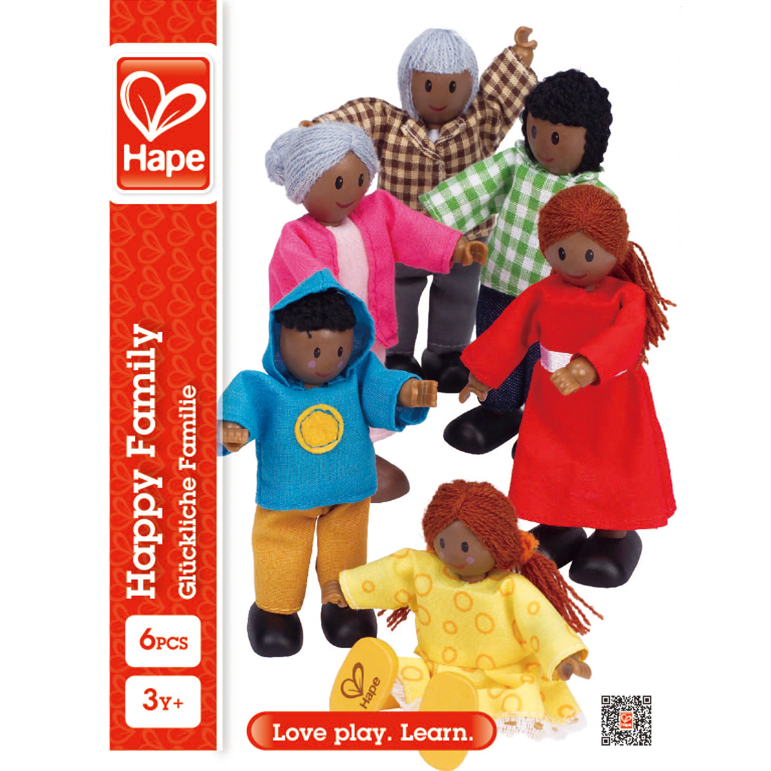 Набор мини-кукол Hape Счастливая афроамериканская семья E3501_HP E3501_HP - фото 3