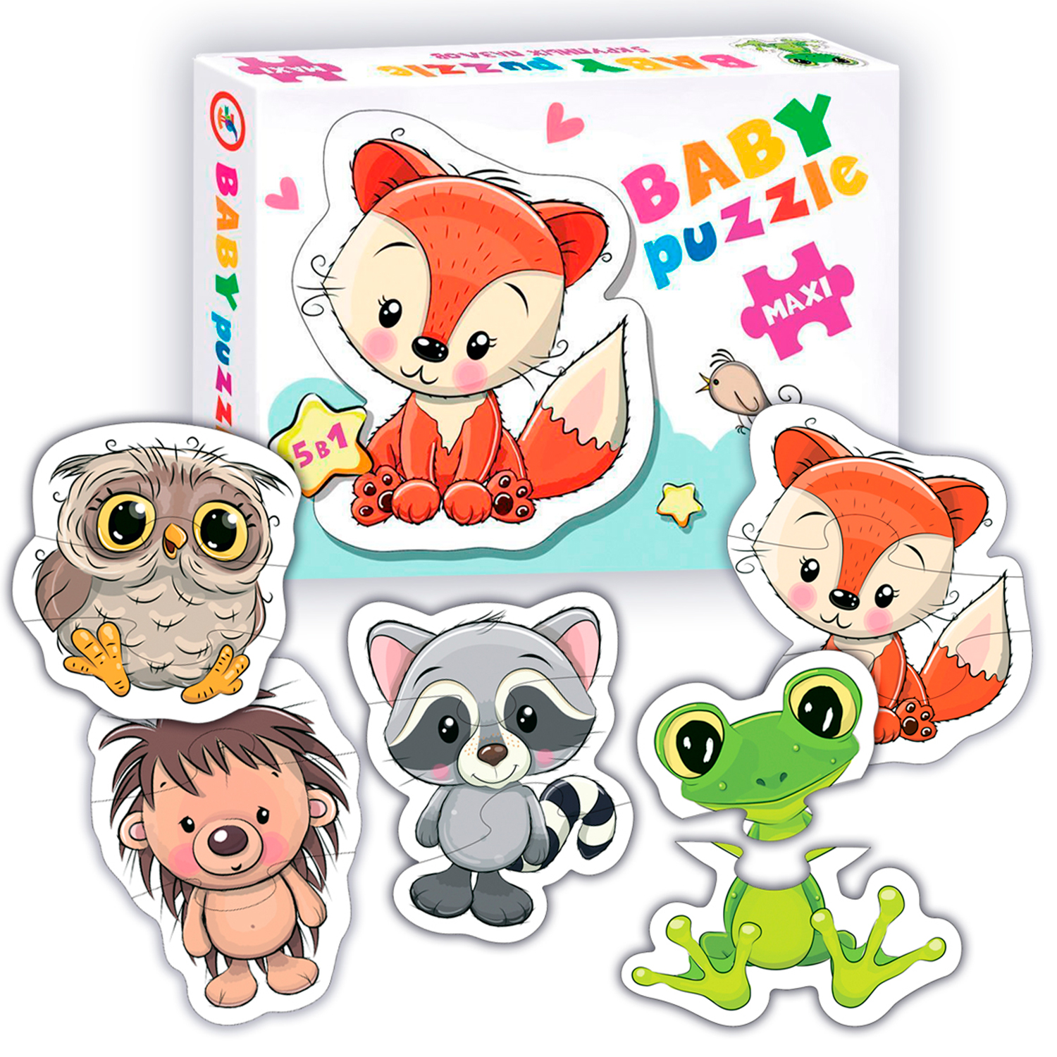 набор пазлов Дрофа-Медиа Baby Puzzle Лесные животные 4290 - фото 2