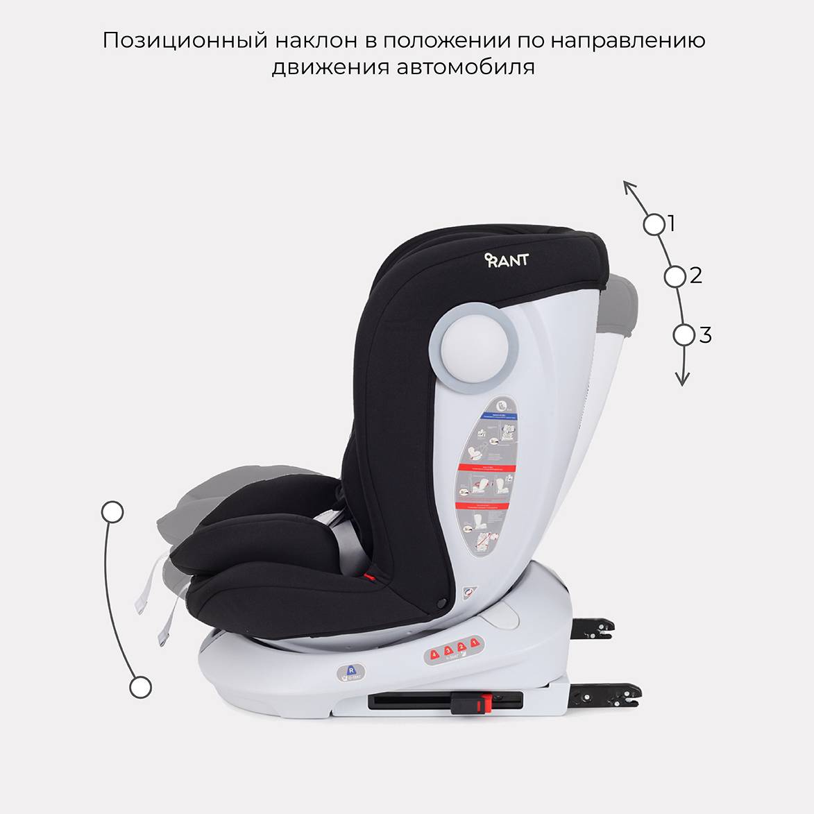 Автокресло Rant LB619 DRIVE isofix Active Line Black группа 0-1-2-3. 0-36  кг купить по цене 14989 ₽ в интернет-магазине Детский мир