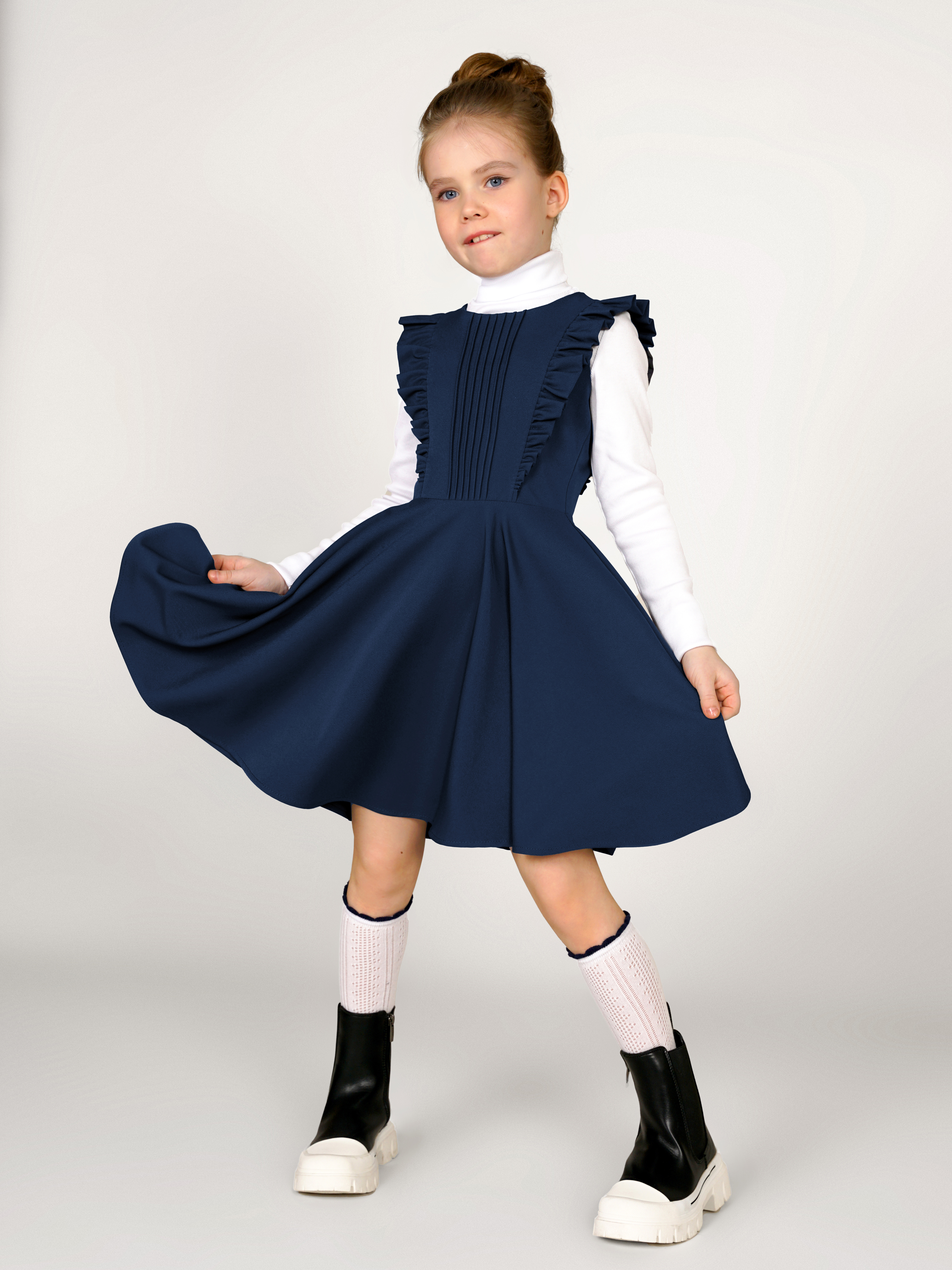 Сарафан ALISIA FIORI 001200.2S/синий - фото 3