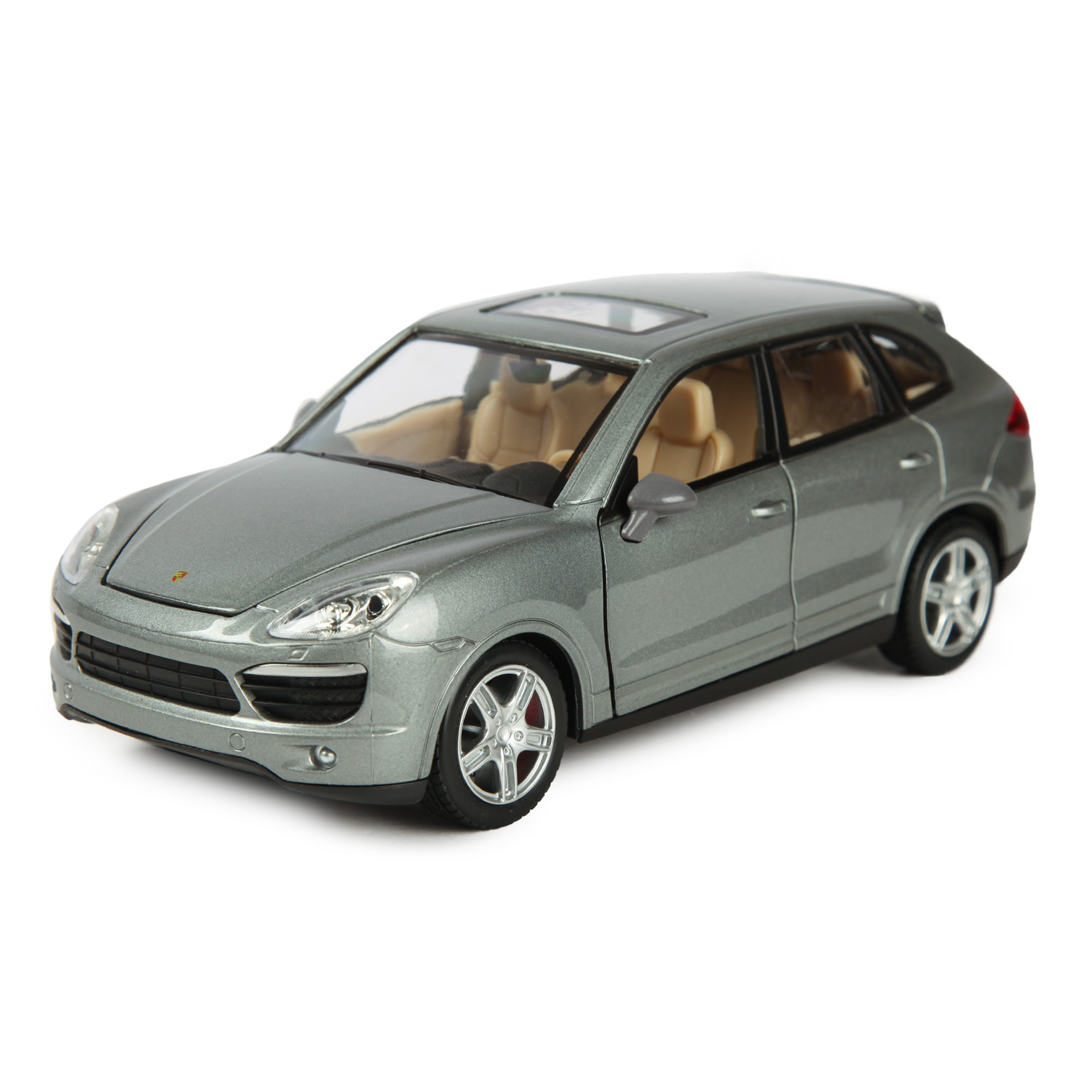 Машинка Mobicaro 1:24 Porsche Cayenne Серебристо-серая 68241A 68241A - фото 1