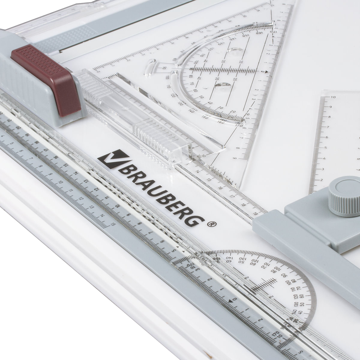 Доска чертежная Brauberg А3 с рейсшиной треугольником - фото 8