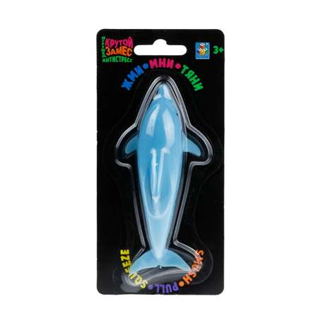 Мяч антистресс для рук Крутой замес 1TOY синий дельфин жмякалка мялка тянучка 1 шт