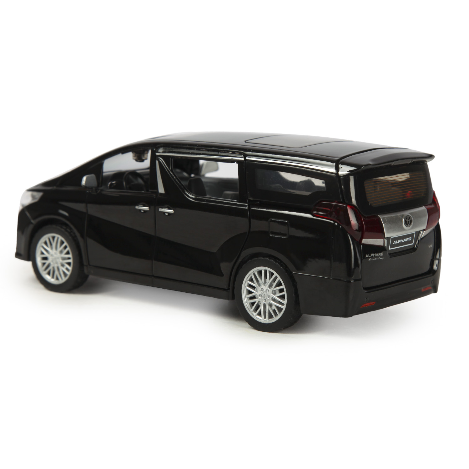 Машинка Mobicaro 1:29 Toyota Alphard Черная 68481 68481 - фото 2