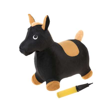 Животное-прыгун Moby Kids Лошадь надувная насос в комплекте коричневая