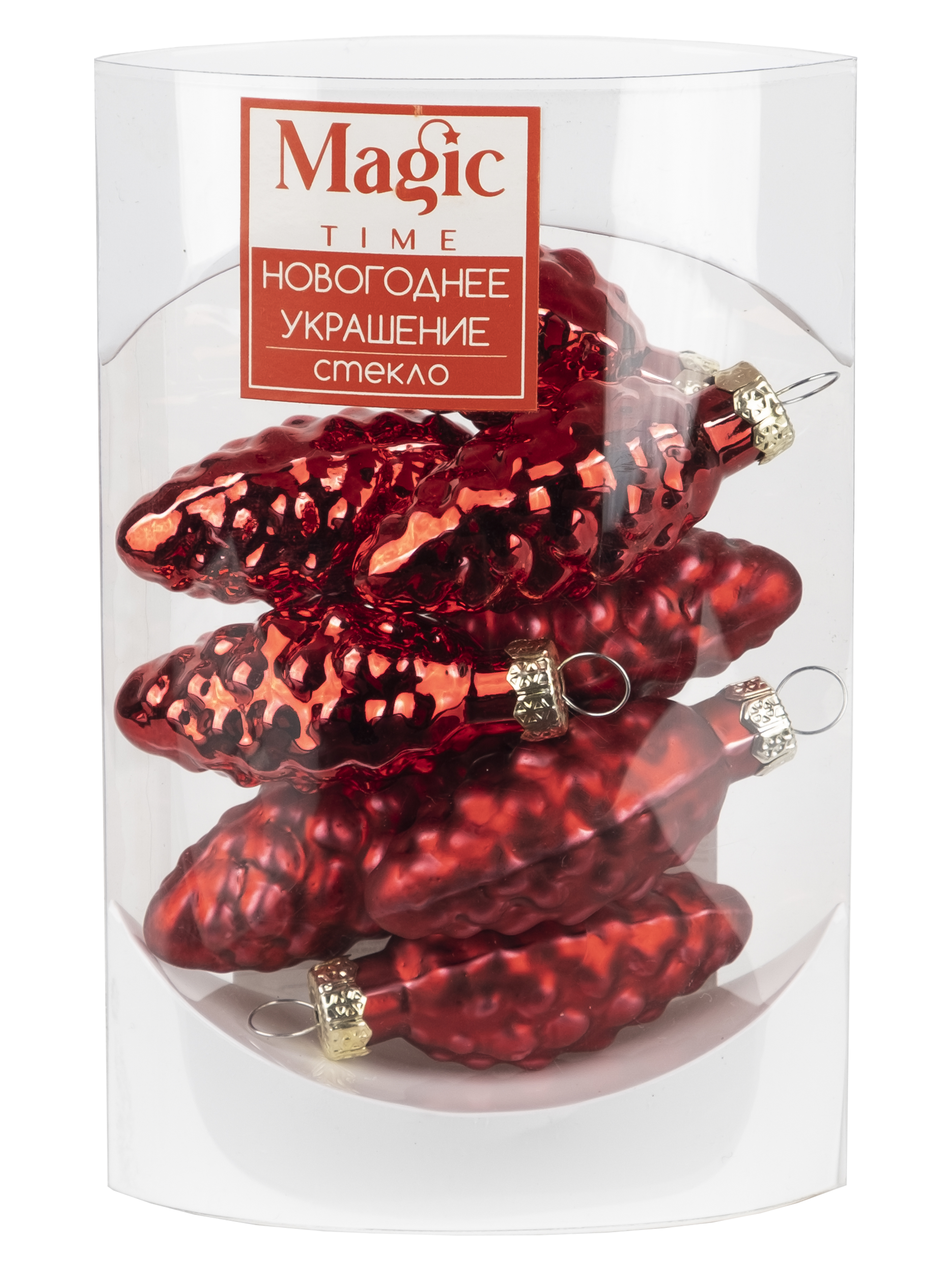 Новогоднее подвесное украшение Magic Time красный - фото 3